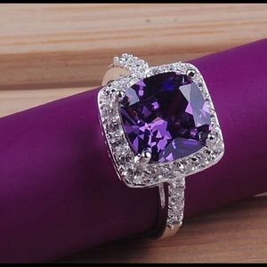 1ct Amnesty & White Sapphire .925 Sterling Silver